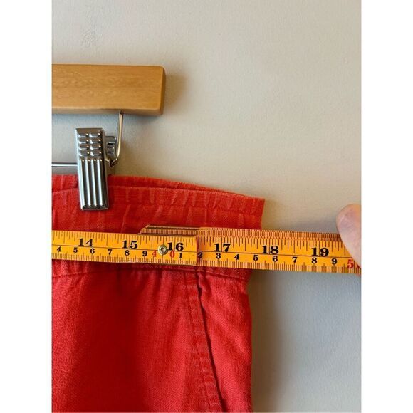LOFT Wide-leg 100% Linen Pants oversized 6 Petite colorful - Picture 4 of 9